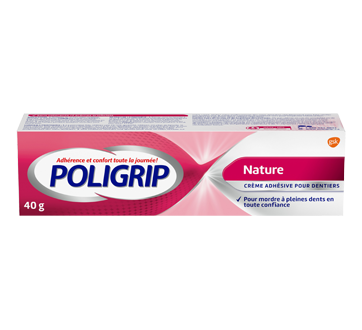 Crème adhésive pour dentier forte adhérence, 40 g – Poligrip