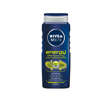 Gel douche avec effet fraîcheur 24 h, 500 ml, Energy