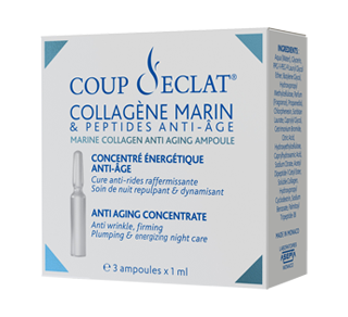 Collagène marin concentré énergétique anti-âge, 3 x 1 ml