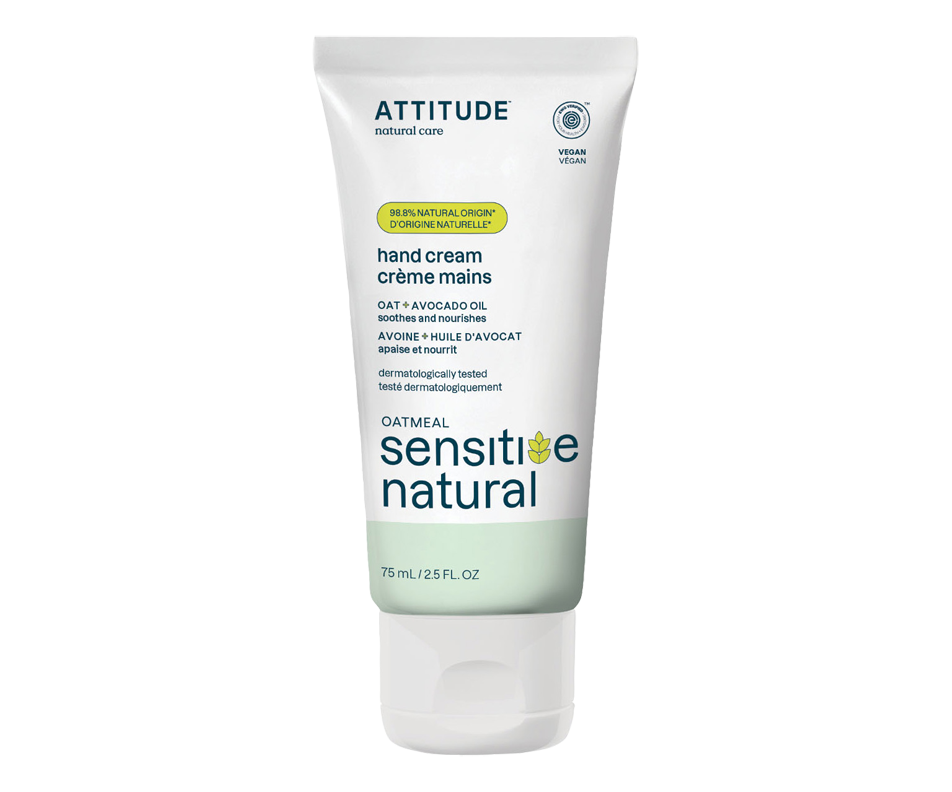 Crème à mains naturelle ultra nourrissante, 75 ml Attitude Soins personnels Jean Coutu