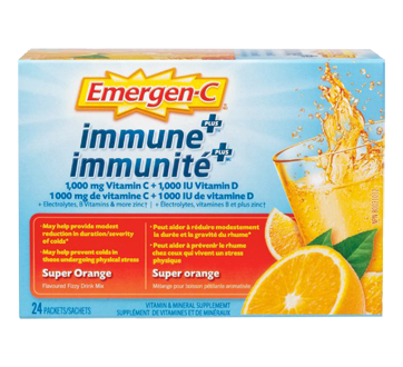 Image du produit Emergen-C - Immunité Plus Super Orange, 24 unités