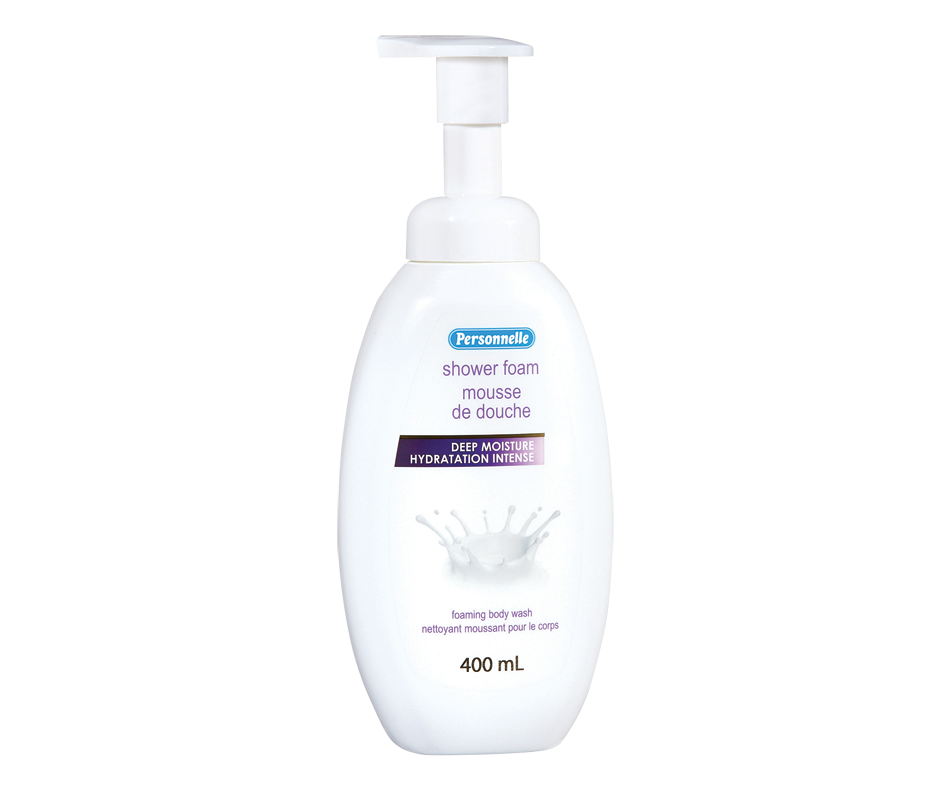 Mousse de douche, hydratation intense, 400 ml Personnelle Gel