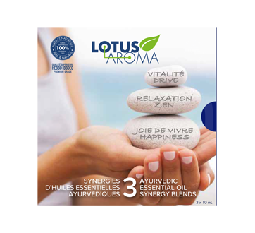 Image 2 du produit Lotus Aroma - Ayurvedik huile essentielle, 3 X 10 ml