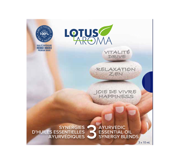 Image 2 du produit Lotus Aroma - Ayurvedik huile essentielle, 3 X 10 ml