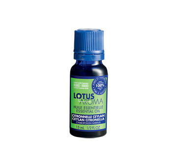 Image du produit Lotus Aroma - Huile essentielle de citronnelle ceylan, 15 ml