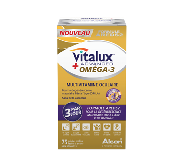 Image du produit Vitalux - Vitalux Advanced + Oméga-3, 75 gélules