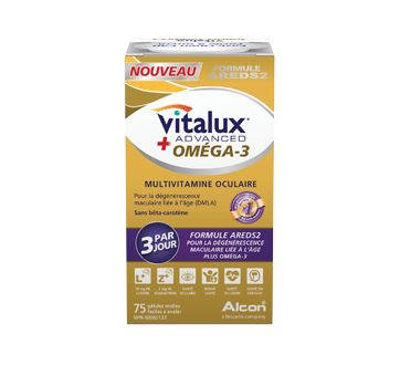 Vitalux Advanced + Oméga-3, 75 gélules