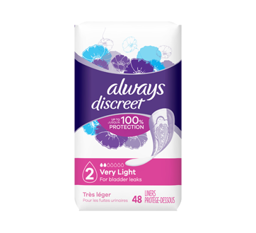 Discreet protège-dessous absorption très léger, 48 unités