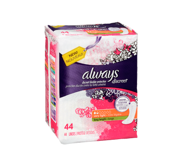 Image 2 du produit Always - Discreet protège-dessous d'incontinence, absorption très légère, 44 unités, longs