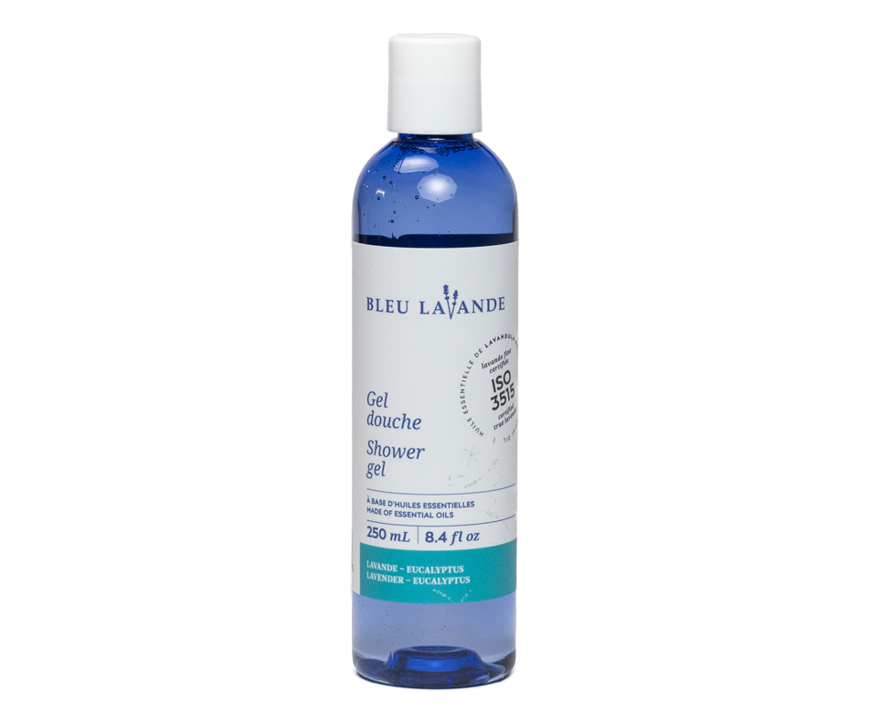 Gel douche, lavandeeucalyptus, 250 ml Bleu Lavande Gel douche et