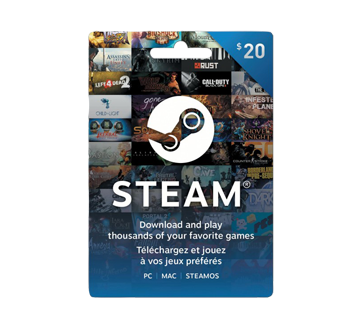 Achetez facilement votre carte cadeau Steam en ligne