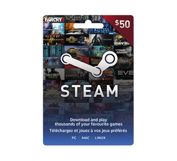 Image du produit Incomm - Carte-cadeau Steam de 50 $, 1 unité