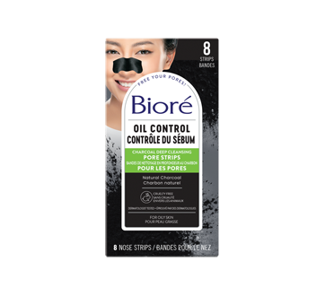 Image 2 du produit Bioré - Bandes de nettoyage en profondeur des pores au charbon, 8 unités