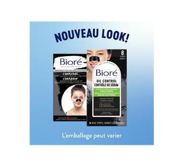 Image 4 du produit Bioré - Bandes de nettoyage en profondeur des pores au charbon, 8 unités