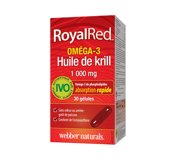 Image du produit Webber - RoyalRed oméga 3 huile de krill ultra-fort 1 000 mg, 30 unités