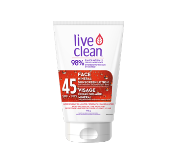 Image du produit Live Clean - Face 45 SPF écran solaire minéral, 113 g