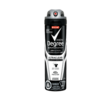 UltraClear Black + White antisudorifique vaporisateur à sec pour hommes, 107 g