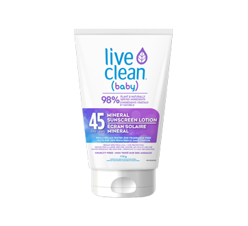 Baby Fps 45 Spf Ecran Solaire Mineral 113 G Live Clean Protection Solaire Jean Coutu