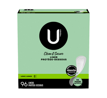 Image du produit U by Kotex - Premium Lightdays protège-dessous longs non parfumés, 96 unités