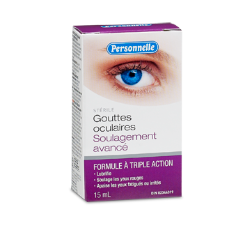 Image du produit Personnelle - Gouttes oculaires, soulagement avancé, 15 ml