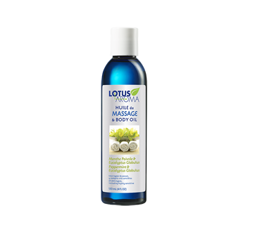 Image du produit Lotus Aroma - Huile de massage, 120 ml, menthe poivrée et eucalyptus globulus
