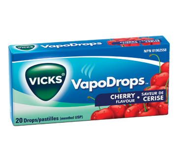 Image du produit Vicks - VapoDrops pastilles, 20 unités, cerise