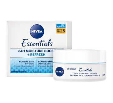 Image 3 du produit Nivea - Essentials 24h Moisture Boost + Refresh crème de jour FPS 15, 50 ml, peau normale