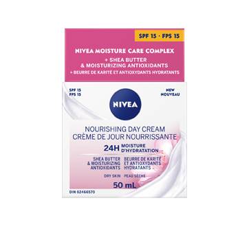 Essentials 24h Moisture Boost + Nourish crème de jour FPS 15, 50 ml, peau sèche