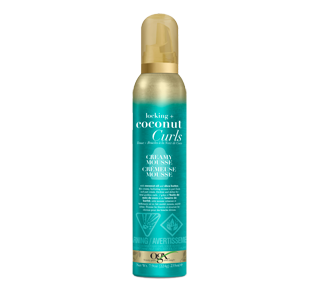 Mousse crémeuse pour tenue des boucles à la noix de coco, 235 ml