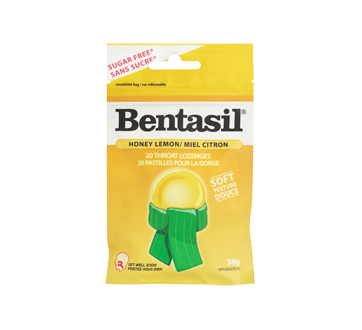 Image du produit Bentasil - Pastille molle sans sucre, 39 g, miel citron