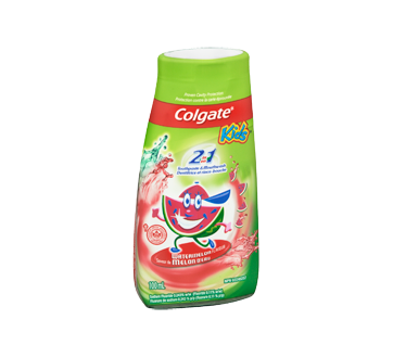 Image 2 du produit Colgate - Dentifrice et rince-bouche 2 en 1 pour enfants, 100 ml, melon d'eau