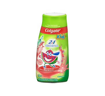 Image 3 du produit Colgate - Dentifrice et rince-bouche 2 en 1 pour enfants, 100 ml, melon d'eau