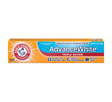 Extra Blanchissant dentifrice, 120 ml, menthe fraîche