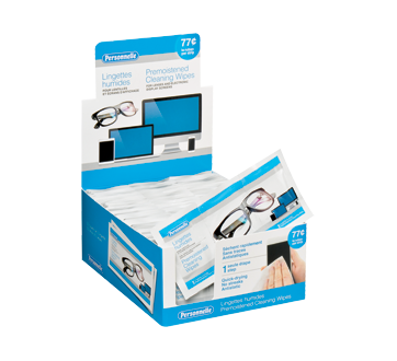 Lingettes humides pour lentilles et écrans d'affichage, 60 unités –  Personnelle : Accessoires pour lunettes