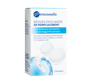 Brosses exfoliantes de remplacement, 2 unités