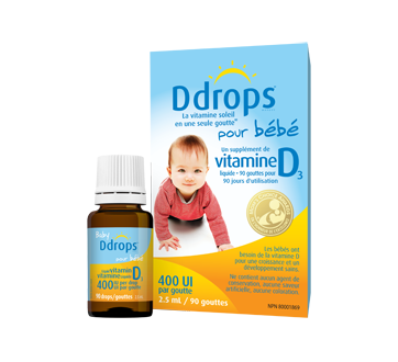 Ddrops Pour Bebe 400 Iu 2 5 Ml Ddrops Aliment Nutriment Et Supplement Jean Coutu