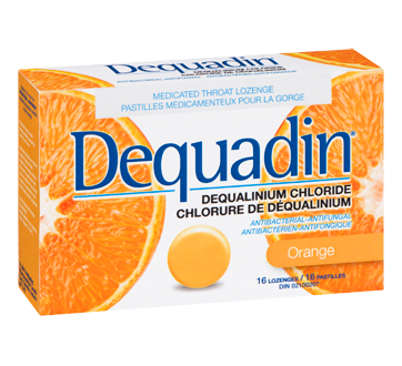 Image du produit Dequadin - Pastilles pour la gorge, 16 unités, orange