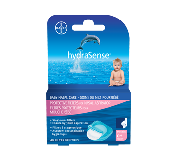 Image du produit HydraSense - Filtres protecteurs pour mouche-bébé, 40 unités