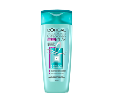 Hair Expertise Extraordinary Clay shampooing, 385 ml, pour racines grasses et pointes sèches