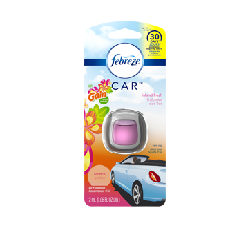 Car assainisseur d'air pour voiture, 2 ml, Gain + fraîcheur des îles