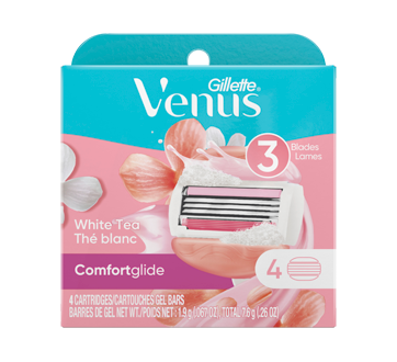 Venus ComfortGlide White Tea cartouches de rechange de rasoir pour femmes, 4 unités