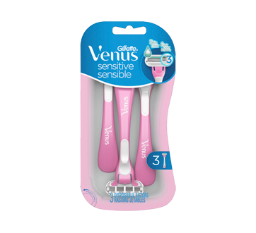 Image du produit Gillette - Venus Sensible rasoirs jetables pour femmes, 3 unités