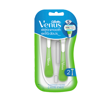 Venus rasoirs jetables extra doux vert pour femmes, 2 unités