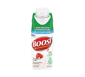 Image du produit Nestlé - Boost Hyperprotéiné substitut de repas, 237 ml, fraise
