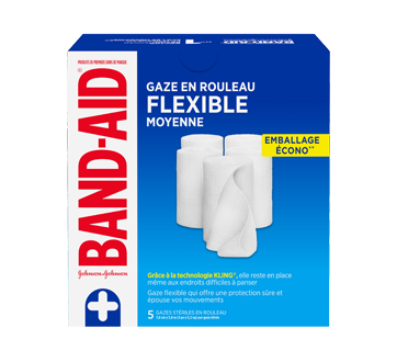 Image du produit Band-Aid - Gaze en rouleau, 5 unités, moyen
