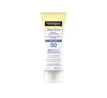 Sheer Zinc écran Solaire minéral FPS 50, 88 ml