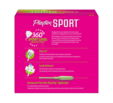 Tampons Playtex Sport En Plastique 36 Unites Super Plus Non Parfumes Playtex Tampon Jean Coutu