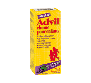 Image du produit Advil - Advil rhume enfants suspension, 120 ml, raisin