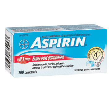 Aspirin Faible Dose Quotidienne Comprimes 81 Mg 180 Unites Aspirin Acide Acetylsalicylique s Aspirine Jean Coutu
