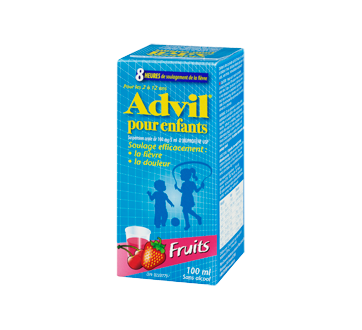 Advil Suspension Pour Enfants 100 Ml Fruits Advil Ibuprofene Pour Enfants Jean Coutu